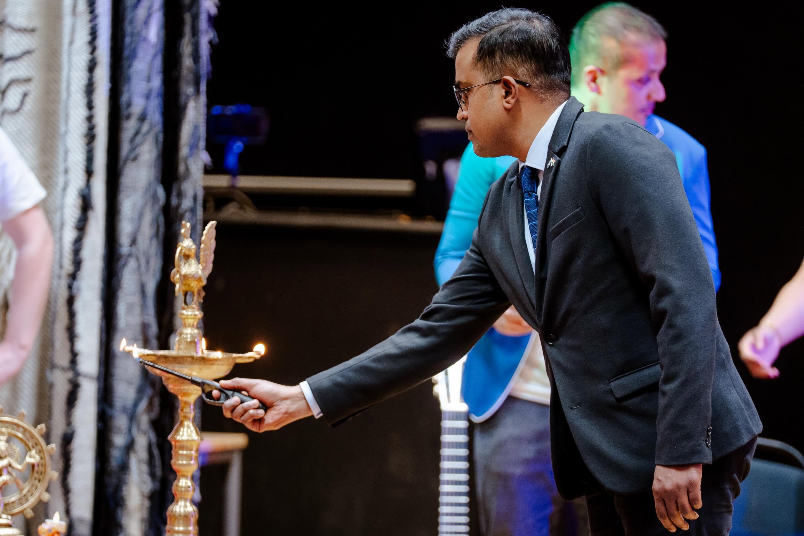 Community lighting ceremony